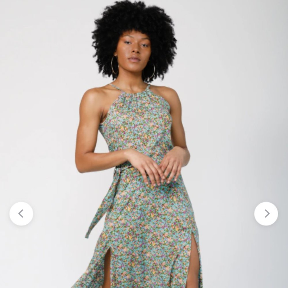 Silk & Salt Bouquet Maxi Dress